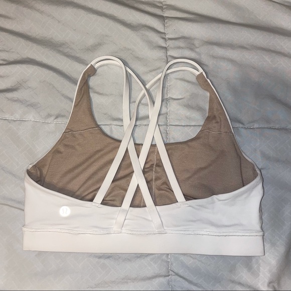 White Lulu Energy Bra *sold* - Picture 2 of 5